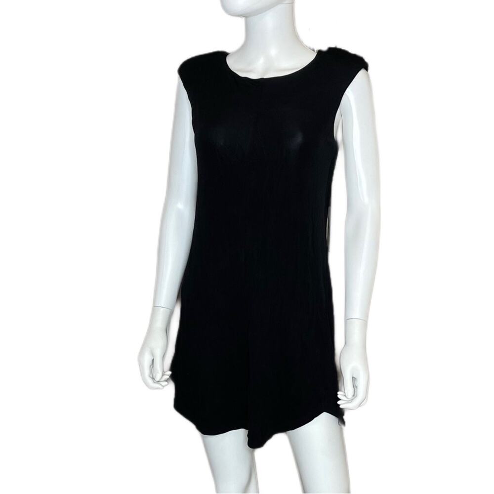 Elizabeth and James Solid Black Sleeveless Mini Dress Women’s Sz S - Picture 1 of 6